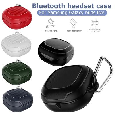 Kopfhörerhülle mit Karbonfaser-Muster für Samsung Galaxy Buds live/Pro/Buds 2/Buds 2 Pro Home/Travel