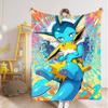 Kawaii E-Eevees Sofa Blanket for Bed Fluffy Soft Blankets and Throws New Year Camping Furry Bedspread the Anime Home Decoration