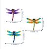 Metal Dragonfly Wall Decoration Outdoor Courtyard Garden Fence Iron Art  Pendant Home Decoration Crafts