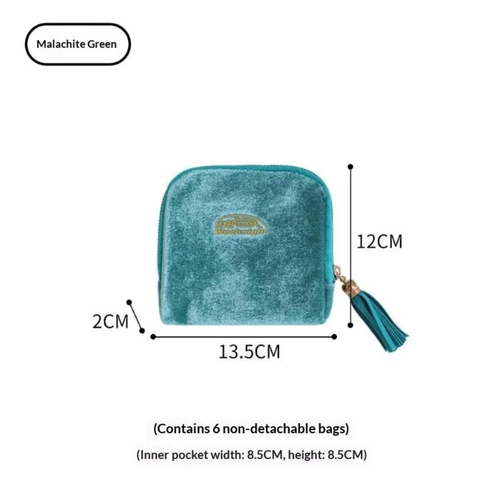 6-Layer Jewelry Storage Bag Anti-Scratch Women's Wallet Practical Jewelry Organizer  Gift
