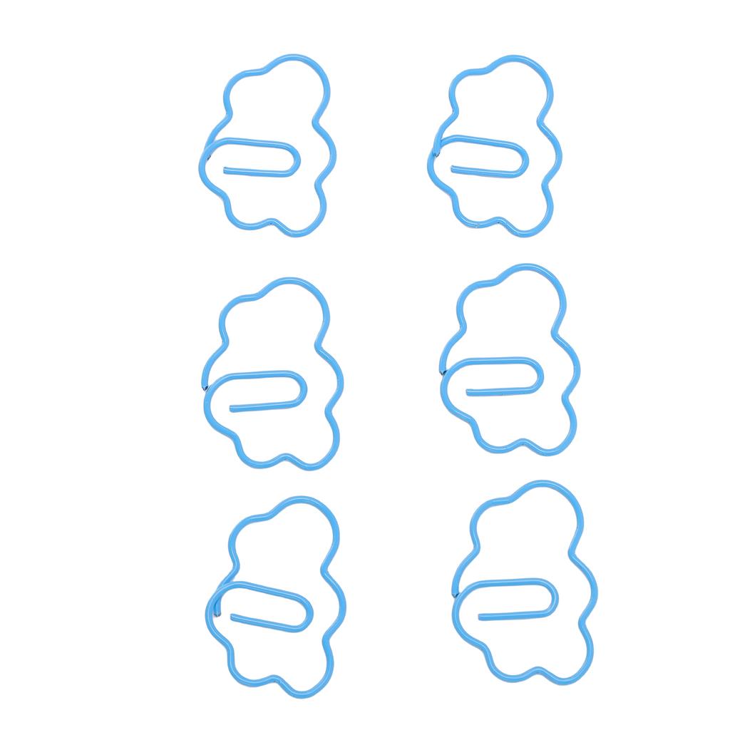 100 Pcs   Shaped Paper Clips Cute Fun Decorative Iron Bookmarks Planner Clips with Transparent Box for Study Work