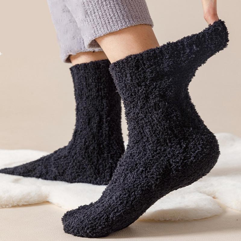 Coral Fleece Thick Sock Winter Unisex Plush Anti Slip Thicken Thermal Warm Socks Women Men Floor Home Sleep Fluffy Soft Hosiery