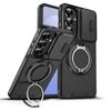 Custodia per telefono con supporto ad anello magnetico antiurto Armor per Samsung Galaxy S26Edge S26 Ultra Plus Cover protettiva a ribalta per fotocamera