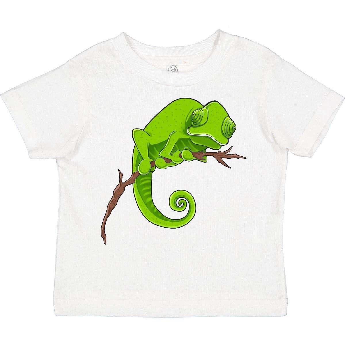 Inktastic Cute Chameleon Toddler T-Shirt Pets Reptiles Lizard Herpetology Feet 100