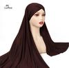 Muslim Women Premium Soft Modal Cotton Jersey Hijab Headwrap Stretchy Instant Hijab Scarf Forehead Cross Design Headscarf