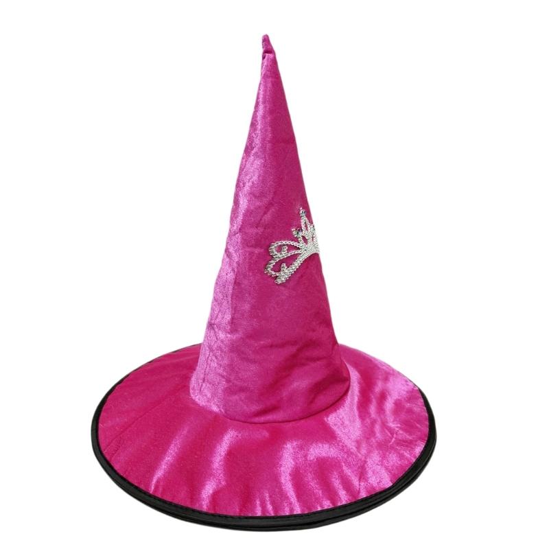 1Pc Halloween Wizard Hat Funny Witch Hat Witch Caps Wizard Costume Accessories for Carnivals Masquerade Party Cosplay