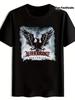 Vintage Rockband Grafik T-Shirt - Schwarzes Rundhals Kurzarm-T-Shirt mit "ALTER BRIDGE" Aufdruck & geflügeltem Vogel Design