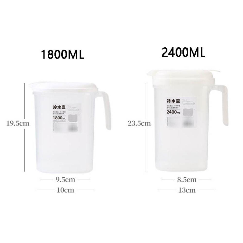 High Temperature Resistance Cold Kettle 1800/2400ml Water Jug Fruit Tea Bucket  Refrigerator