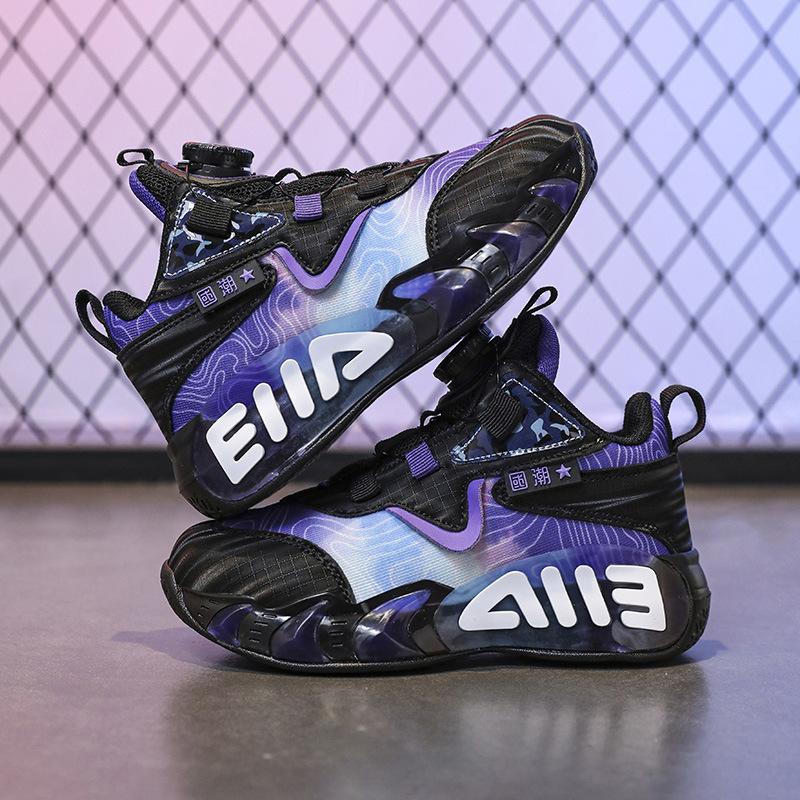 Детские баскетбольные кроссовки, подростковые, кожаные износостойкие сетчатые кроссовки, кроссовки для бега со звуком трения, бархатные хлопковые туфли 30