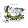 Jurassic Tyrannosaur Broken Wall Hole Art Stickers Jungle Dinosaur World Mural Self Adhesive For Home Decoration Aesthetic Rooms