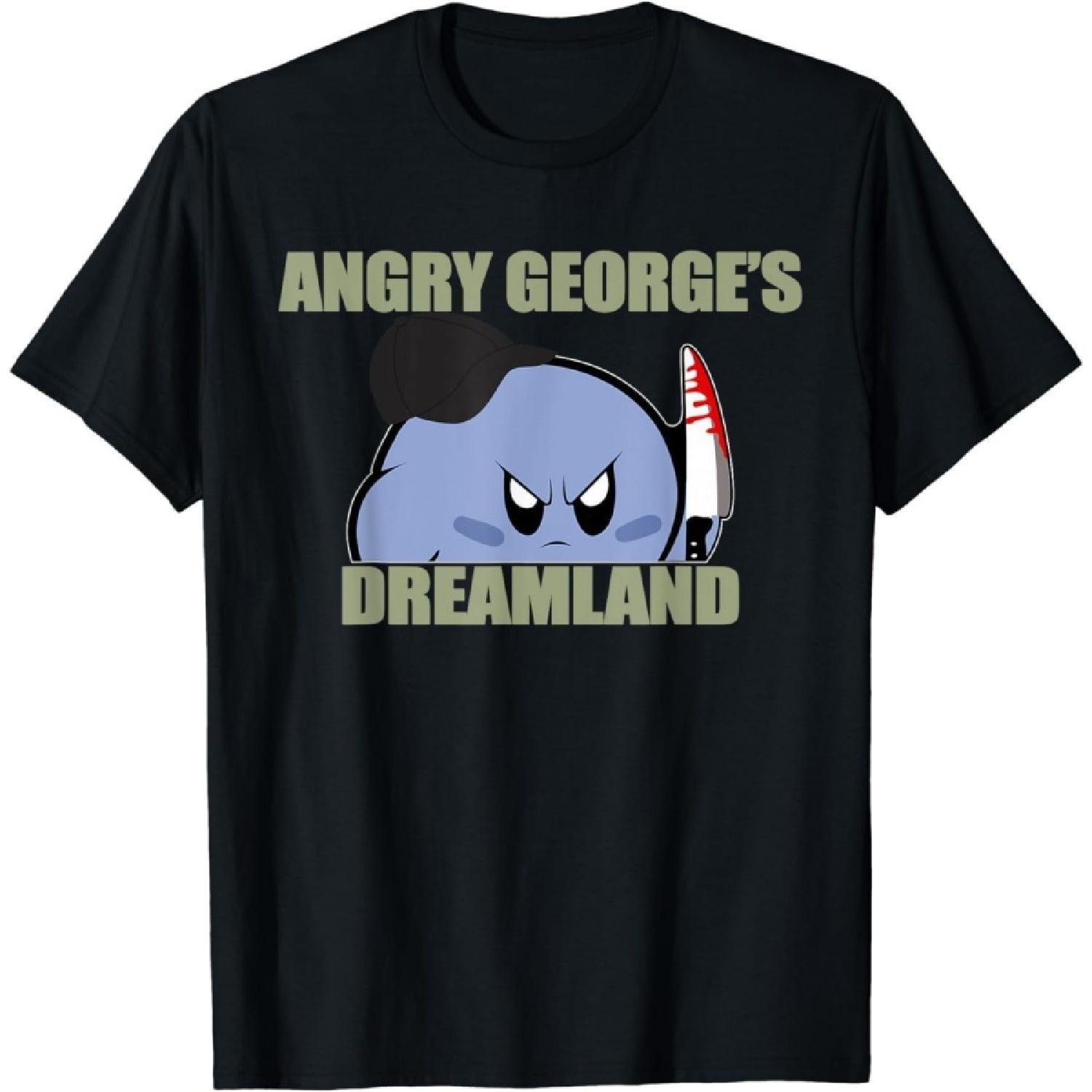 LUjiu Angry George s Dreamland Shirt, Angry George s Dreamland T-Shirt S