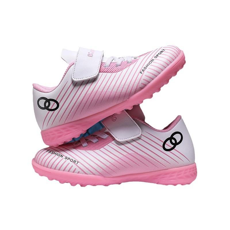 2025 Children's Velcro Soccer Boots Boys Girls AG Spike TF Broken Nails Primary School Student Training Competition Sneakers
