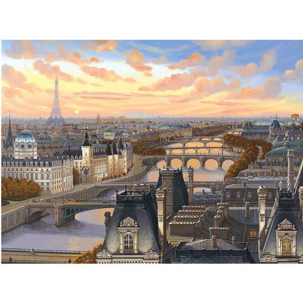 5D DIY Full Round Diamond Painting Landscape Set Embroidery Cross Stitch Mosaic Embroidery