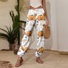 Women's Casual Halloween Print Joggers with Drawstring Elastic Waist Cuffed Sweatpants