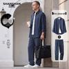 SHANSHAN Men's Chinese Style Pure Linen Two-Piece Set
