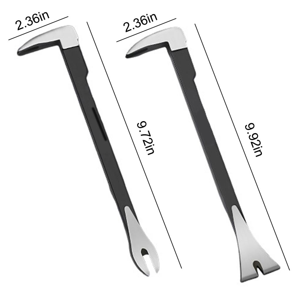 Multifunctional Crowbar Tool with No-Slip Grip Steel Nail Extractor Cats Paw Pry Bar for Home Remolding & Woodworking