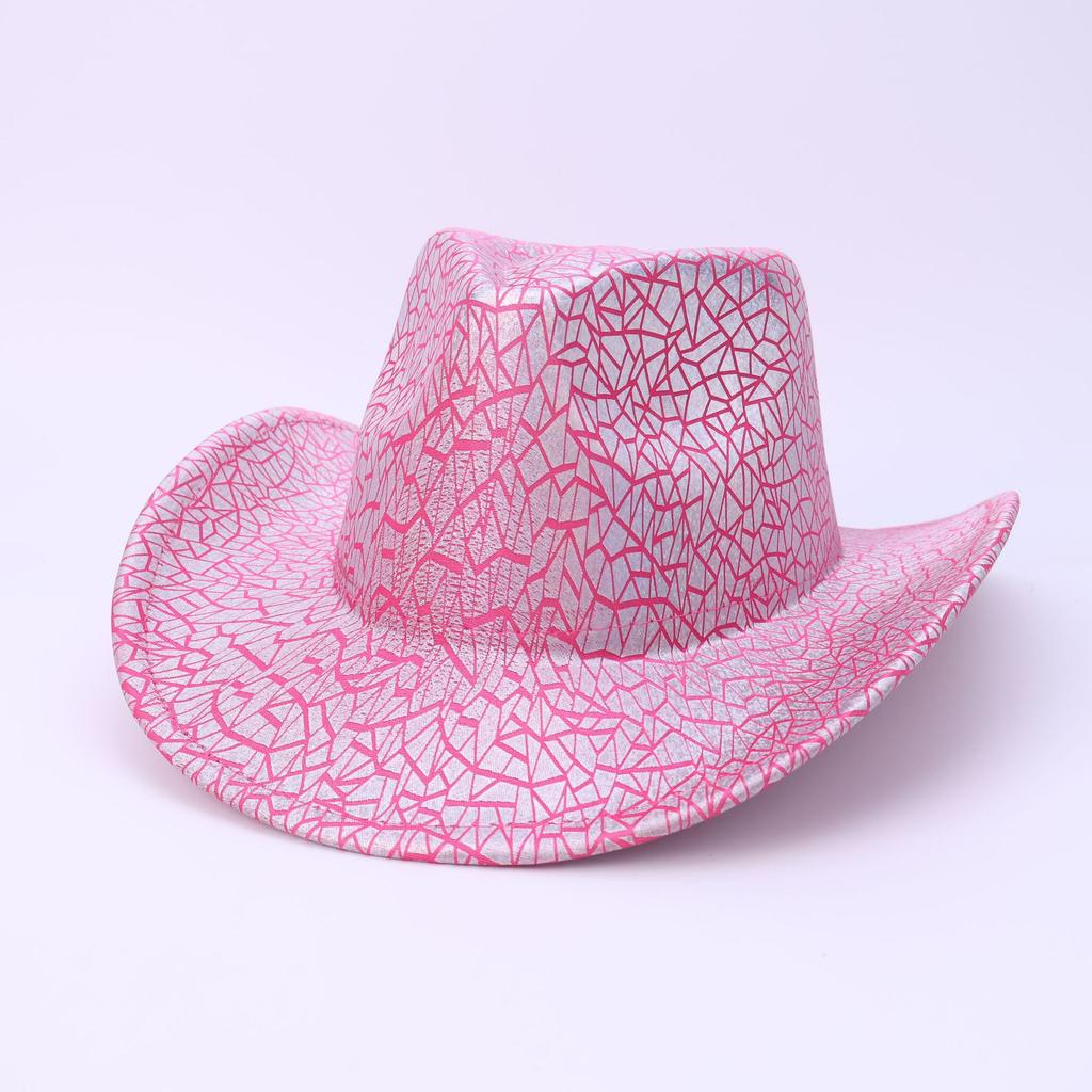 Hot Sale European And American Mesh Texture Festival Party Top Hat Men'S And Women'S Western Cowboy Hat Knight Hat