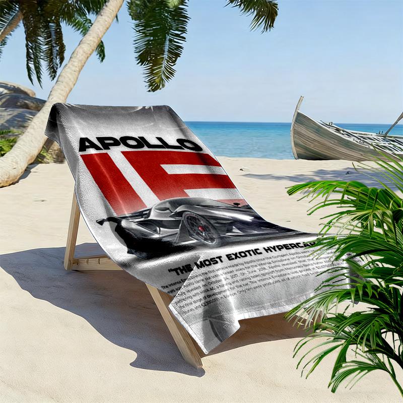 Style: Emblem beach towel Portable for travel soft swim Outdoor pool towel seaside Outdoor picnic beach mat beach towel beach Comfort