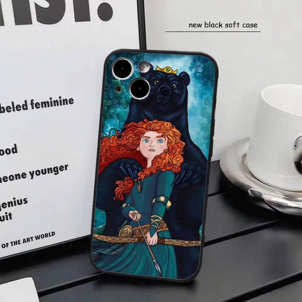 

Диснеевская принцесса Храбрая Мерида Для iPhone 17 Air 16 Pro Max 15 14 13 Полное покрытие Противоударный Чехол MagSafe iphone 17 Pro Max