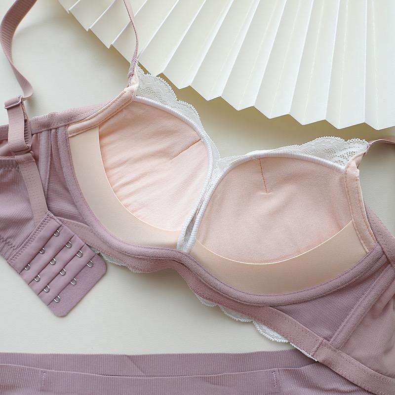 Sutiã Push Up FallSweet para Mulheres Sutiãs Sem Fio Roupa Íntima Fofa Sutiã Confortável Sutiãs para Meninas Lingerie Sexy para Senhoras 32AB-38AB