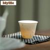 2 pezzi/lotto Tazza da tè Blu Nebbioso Rilievo Tazza da tè di Lusso Bella Tazza da tè Tazza Personale per Degustazione del Tè Tazze del Maestro Jianzhan Set da Tè 35ml