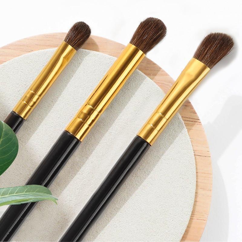 

3 PCs Horsehair Eyeshadow Brush Brush Suit Beginner Single Head Brush Makeup Makeup Tools Makeup Brush Independent Packaging Horse hair brush set of 3