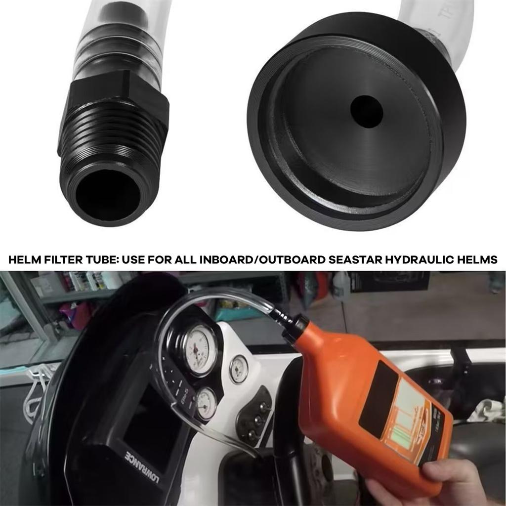 2pcs Marine Hydraulic Steering Fill Kit Hydraulic Vent Plug and Fill Fitting Set for Most Marine Outboard Motor Systems