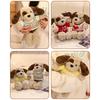 Adoptable Stuffed Dog Plush with Sweater Realistic Teddy Doll Toy with Removable Clothes 30cm Huggable Gifts for Kids
