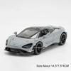 1:32 Scale 720S 765LT Toy Car Model Metal Diecast Music Light Doors Opened Pull Back Miniature Vehicles Birthday Gift Collection