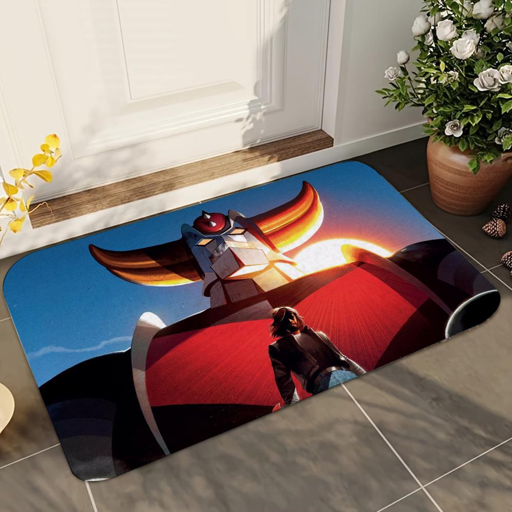 1pc G-Goldorak G-Grendizer UFO Robot G-Goldrake Mats Anti-Slip Mats Home Decor Supplies Carpets Home Kitchen Floor Mats
