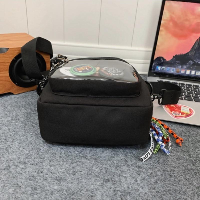 Korean Crossbody Shoulder Bags for Women Men Unisex Transparent Pocket Phone Bag