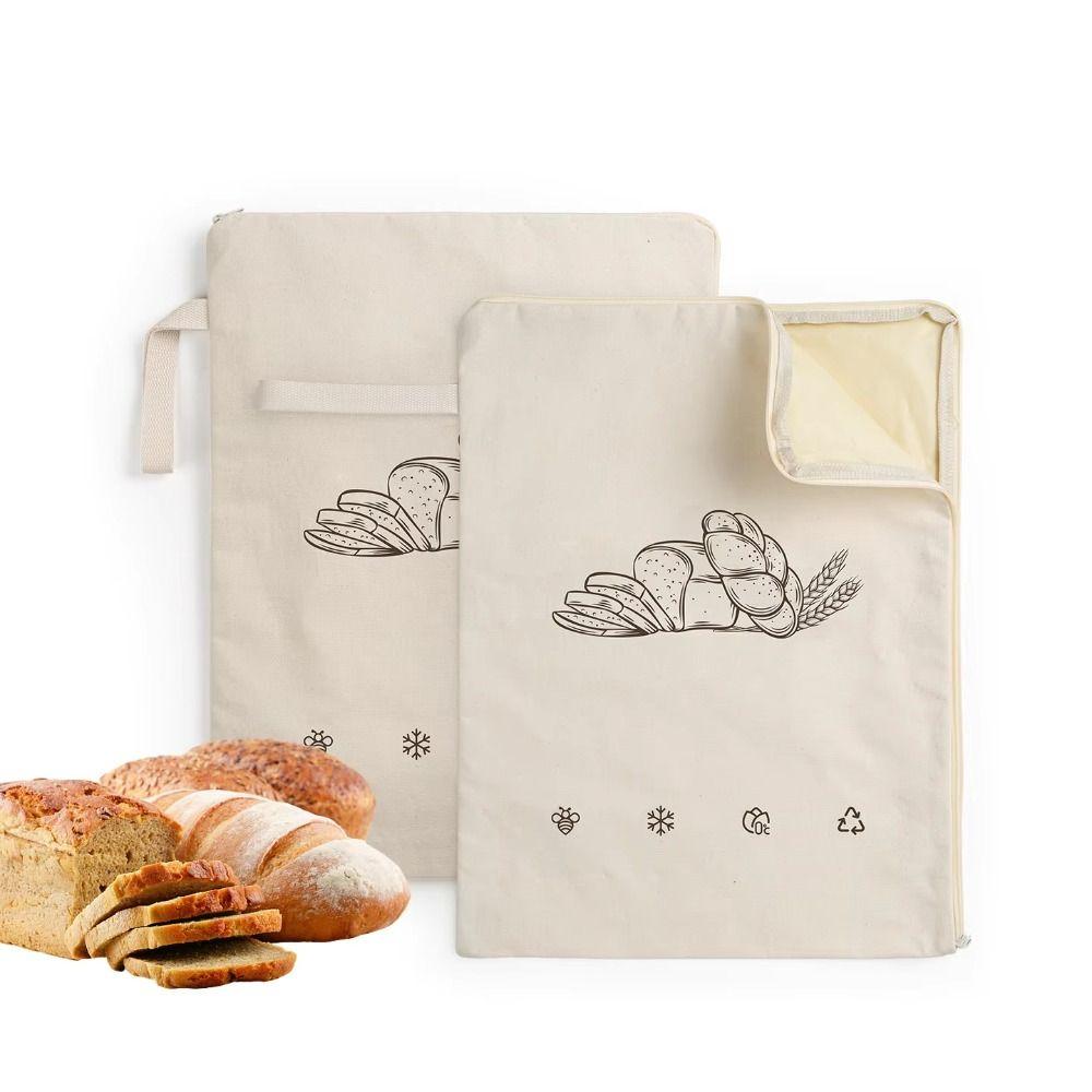 Reusable Fresh-Keeping Bread Bags Double-layered Bread Storage Bags New Sourdough Bag Kitchen Use