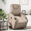 VidaXL Reclining Massage Armchair Cappuccino Faux Leather 3204443