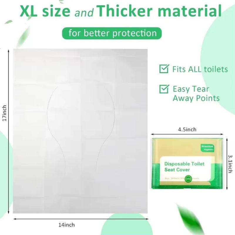 10-120PCS Disposable Toilet Seat Cover Portable Travel Camping Hotel Bathroom Degradable Waterproof Toilet Mat Accessories