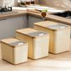 Sliding Lid Rice Storage Box New Plastic Food Grade Grain Bin Moisture Proof Multi-functional Rice Bucket Kitchen Food Storage Organizer