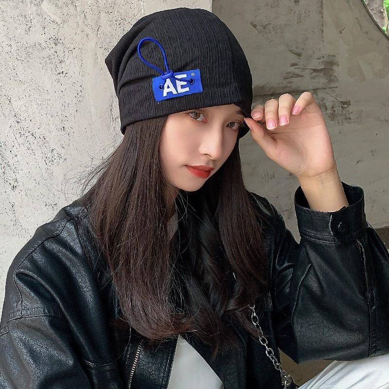 New Style Big Head Circumference Pile Hat for Men Spring and Autumn Pullover Cap Baotou Knitted Hat Hip Hop Cold Hat Woolen Hat for Women