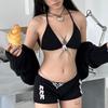 Korean Style Sexy Split Bikini Swimwear with Cover-Up for Women
