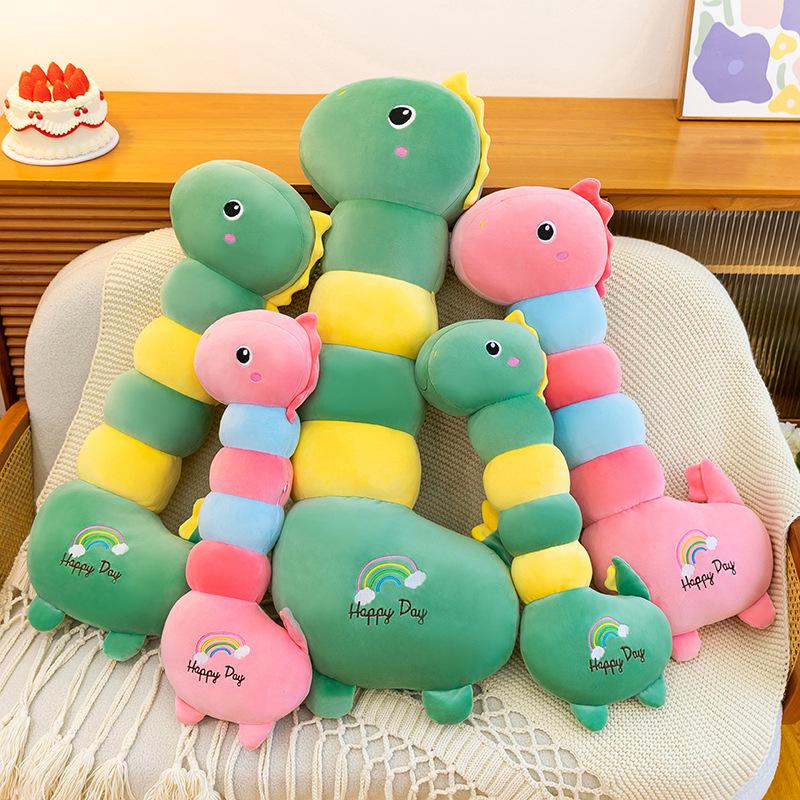 Long-neck Dinosaur Plush Toy - Cute Caterpillar Doll, Children's Hugging Pillow, Sleeping Companion, Gift