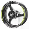 AxxL Motorcycle 17-inch Custom Rim Stickers Yamaha Racing SP6-Y (Fluorescent Yellow)