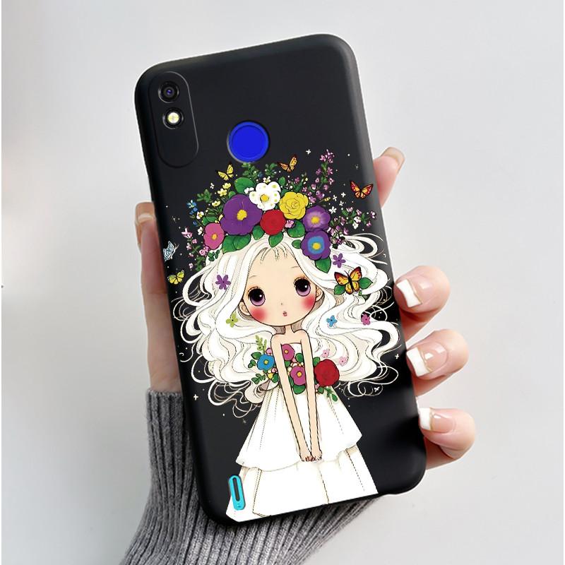 For Tecno Pop 3 Plus Spark 4 Lite Casing Luxury Cute Cool Boys Girls Black Matte Soft silicone Shockproof Back Phone Cover Case