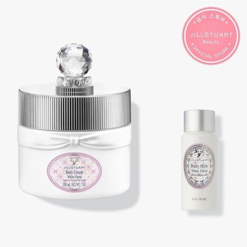 JILLSTUART BEAUTY Body Cream White Floral 200g (+ 30ml Body Milk Free) FREE