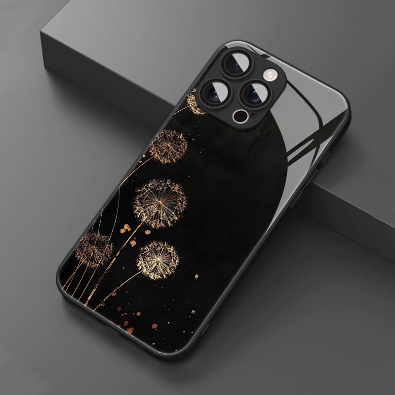 

Закаленное стекло для телефона с рисунком одуванчика, подходит для iPhone 17 16 15 14 13 12 11 Pro/Max/Plus, противоударное For iPhone 11PROMAX