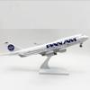1/400 Diecast Harz Flugzeug 30cm747 B747 Flugzeug Pan Am Fluglinie Flugzeugmodell Flugzeug mit Radfahrwerk zur Sammlungs-Ausstellung