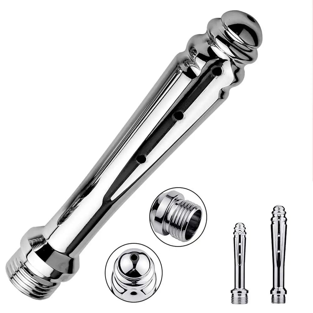 Aluminium Anal Sex Toys Vaginal Douche Enemas Irrigation Cleaner Anal Cleaning