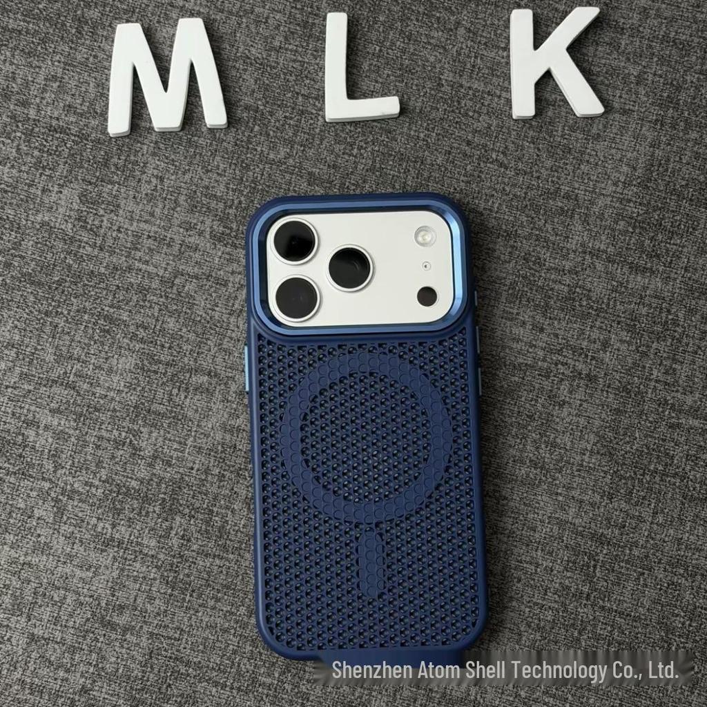 iPhone 17 Pro Max Honeycomb Heat Dissipation Magnetic Case - Drop-Proof Summer Edition