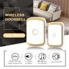 Home Security Welcome Wireless Doorbell Smart Home Door Bell Alarm LED Light 36 Songs With Waterproof Touch Button Smart Alarm