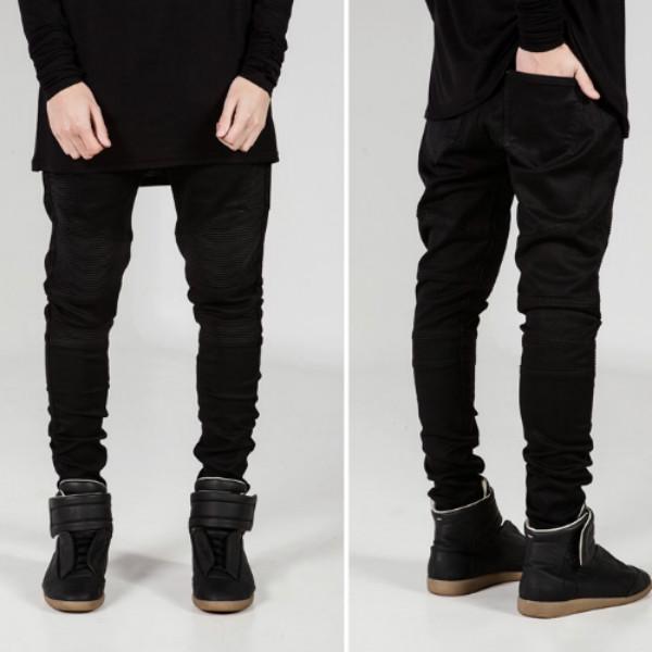 Spring Men's Jeans Trousers Fashion Casual Comfortable Slim Small Feet Sweatpants