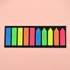 PET Fluorescent Colored Index Tabs Sticky Notes, Repositionable Memo Pads for Students and Marking