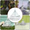 Garden Leaf Rake, Telescopic Metal Rake ,29-46cm Expandable, Adjustable Leaf Rake Garden Camping Rake for Shrub Flower Bed