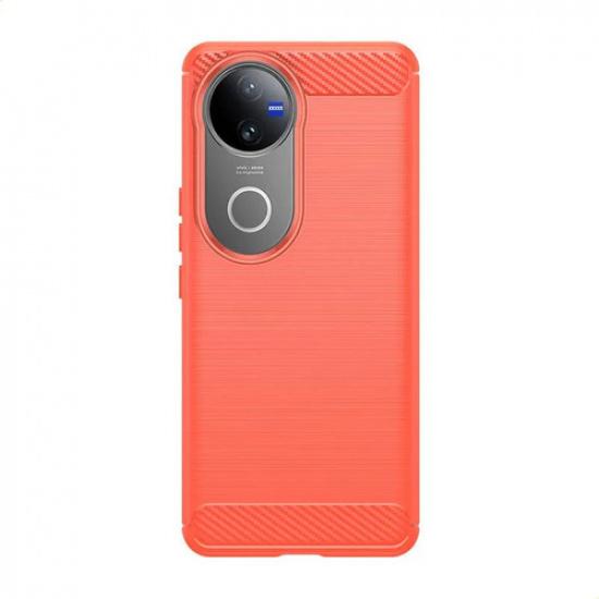 

Phone Case For Vivo V50 ,flexible Tpu Fiber Protective Cover For Vivo V50 червоний